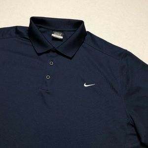 Nike Golf Men's Dri Fit Navy Polo Shirt Size XXL